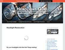 Tablet Screenshot of headlightguru.com
